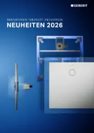 Geberit Neuheiten 2026 Prospekt, Seite 1