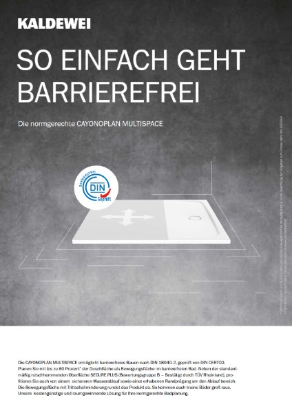 Kaldewei Flyer CAYONOPLAN MULTISPACE Prospekt