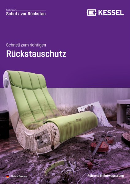 Kessel Schutz vor Rueckstau und Wasser im Keller Prospekt