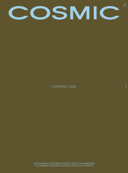Cosmic CATALOGUE CONTRACT Katalog 2026