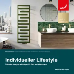 Zehnder Design-Heizkoerper für Bad und Wohnraum Katalog, Seite 1