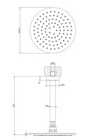 Vorschau: Gessi Emporio Kopfbrause 20cm für Deckenmontage, chrom