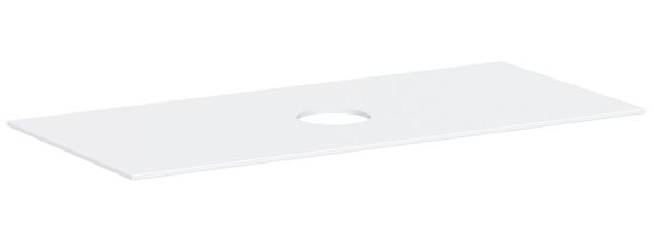 hansgrohe Xevolos E Konsole 118x55cm für Aufsatzwaschtisch mittig ohne Hahnloch, weiß matt 54330700