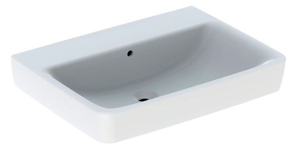 Geberit Renova Plan Waschtisch ohne Hahnloch, mit Überlauf, 65x48cm, weiß 501642001
