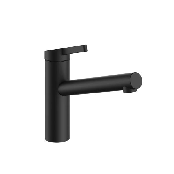 KWC FIT Küchenarmatur mit schwenkbarem Auslauf, schwarz matt