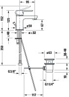 Vorschau: Duravit A.1 Einhebel-Waschtischmischer A11010001010