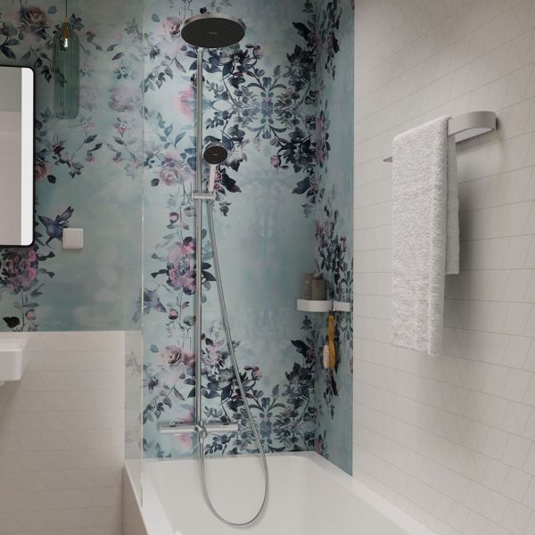 hansgrohe Activera S Duschsystem 240 EcoSmart mit Wannenthermostat, chrom