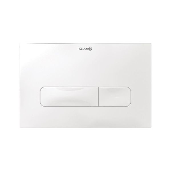 Kludi UNIFIX Betätigungsplatte für 2-Mengen-Spülung, weiß glänzend 30PP0143 