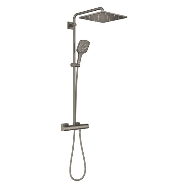 Grohe Rainshower SmartActive 310 Cube Duschsystem Aufputz, hard graphite gebürstet