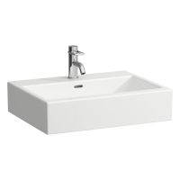 Laufen Living City Aufsatzwaschtisch wandmontiert, Unterseite geschliffen, 60x46cm, weiß H8174340001041