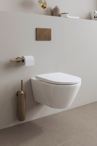 Duravit Starck T Toilettenbürstengarnitur, zum Schrauben/Kleben,bronze gebürstet 0099460400