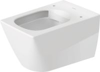 Vorschau: Duravit Viu Wand-WC 57x37cm, eckig, rimless, Durafix, weiß