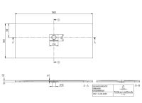 Vorschau: Villeroy&Boch Squaro Infinity Quaryl®-Duschwanne universal einbaubar (selb. zuschneidbar),180x80cm UDQ1880SQI2V-1S