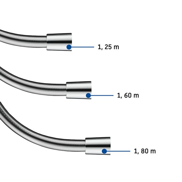 Duravit Brauseschlauch 1,60m, chrom