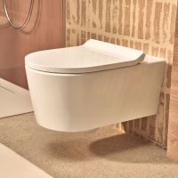 Vorschau: Hansgrohe EluPura S WC-Sitz Slim mit SoftClose und QuickRelease, weiß