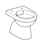 Vorschau: Geberit Renova Stand-WC Tiefspüler, Abgang vertikal, teilgeschlossene Form, Rimfree, weiß 500399012_1