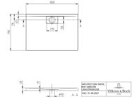 Vorschau: Villeroy&Boch Architectura MetalRim Duschwanne, 100x70cm UDA1070ARA248V-01