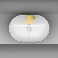 Vorschau: Grohe Lineare Badarmatur L-Size mit Zugstangen-Ablaufgarnitur, cool sunrise gebürstet