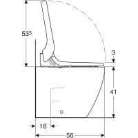 Vorschau: Geberit AquaClean Tuma Comfort Komplettanlage Stand-Dusch-WC