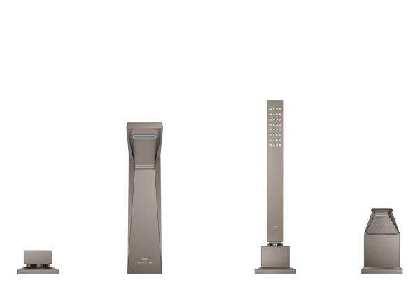 Grohe Allure Brilliant 4-Loch-Einhand-Wannenkombination mit Rändelstrukturhebel