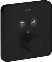 Vorschau: Axor ShowerSelect Thermostat Softcube Unterputz, für 2 Verbraucher, softedge, schwarz matt 36707670