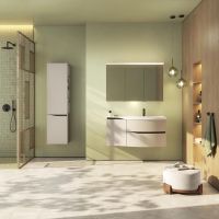 Vorschau: Burgbad Sinea 3.0 LED-Spiegelschrank 140x80cm, obere LED-Wellenform rechts