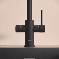 Vorschau: Grohe Blue 2.0 5-in-1-Armatur, C-Auslauf, ausziehbar, phantom black