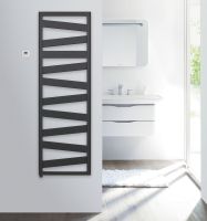 Zehnder Ribbon Badheizkörper elektrisch 1567x500cm schwarz matt