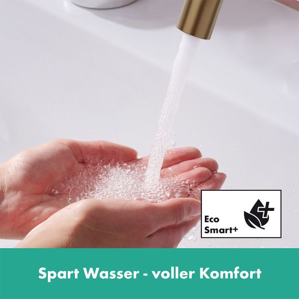 Hansgrohe Tecturis S Waschtischarmatur 240 Fine CoolStart wassersparend+, Push-Open, brushed bronze