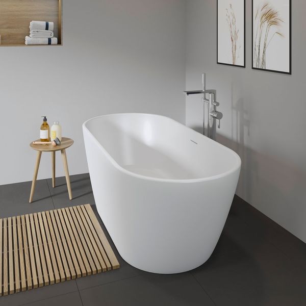 Duravit D-Neo freistehende Badewanne oval 160x75cm, weiß