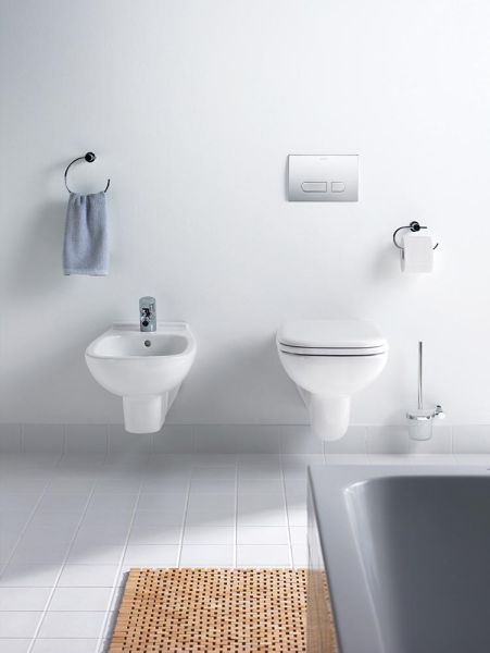 Duravit D-Code Wand-WC 54,5x35,5cm, eckig, rimless, weiß 2570090000