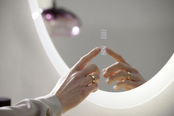 Burgbad Eqio/Sys30/Accura LED-Spiegel Ø75cm, Sensorschalter, Spiegelheizung