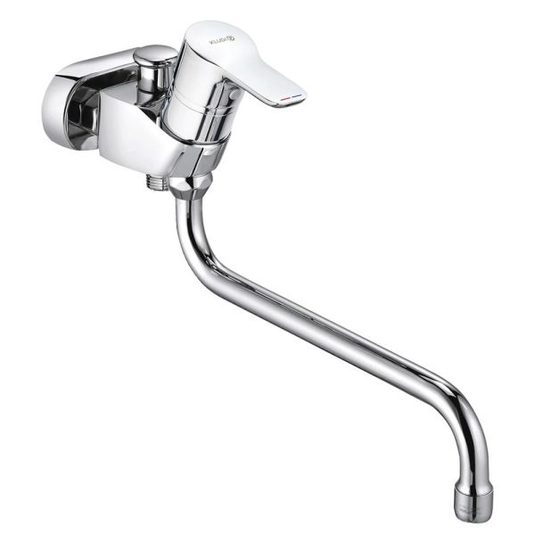 Kludi Pure&Easy Wannenfüll- und Brausemischer, Ausladung 33,5cm, chrom 375910565