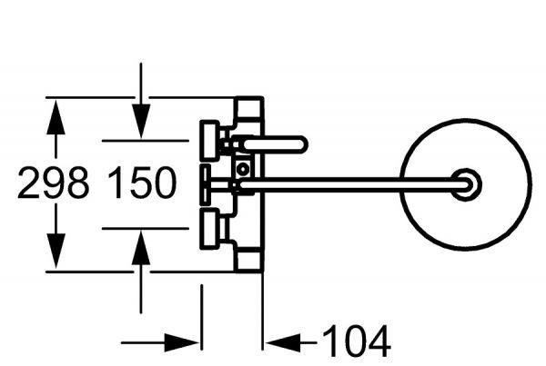 Hansa Hansatempra Style Duschsystem Brause-Thermostat-Batterie, chrom