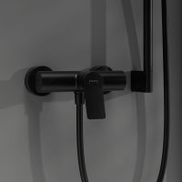 Vorschau: hansgrohe Vivenis Einhebel-Duscharmatur Original Aufputz, schwarz matt