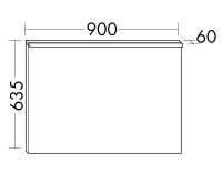 Vorschau: Burgbad Eqio Leuchtspiegel mit horizontaler LED-Aufsatzleuchte, 90x63,5cm SIDL090