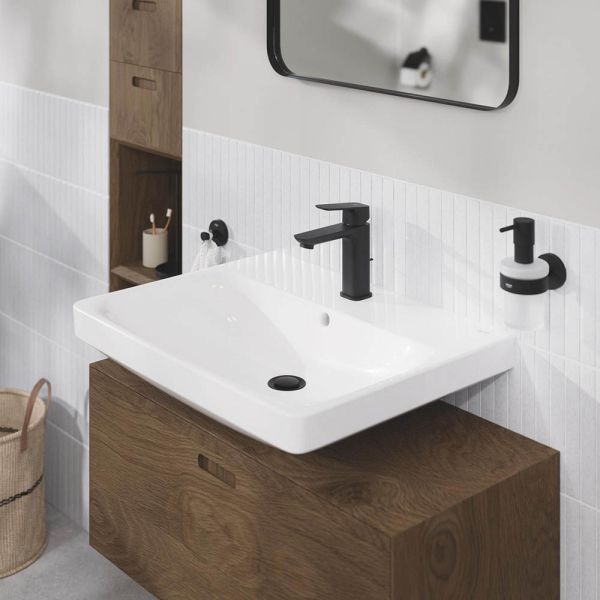 Grohe Essentials Seifenspender mit Halter, schwarz matt