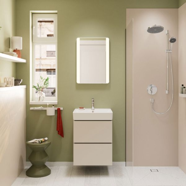 hansgrohe Xilesa E Waschtischunterschrank 53cm, 2 Schubkästen mit Grifffuge