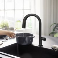 Vorschau: Hansgrohe Aqittura M91 FilterSystem 210, Ausziehauslauf, 1jet, schwarz 76803670