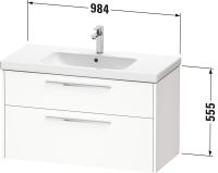 Vorschau: Duravit D-Code Waschtisch mit Unterschrank 100cm