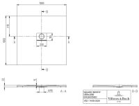 Vorschau: Villeroy&Boch Squaro Infinity Quaryl®-Duschwanne universal einbaubar (selb. zuschneidbar),100x100cm UDQ1010SQI1V-1S