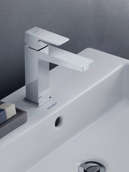 Duravit Manhattan Einhebel-Waschtischarmatur M mit Zugstangen-Ablaufgarnitur, chrom MH1020001010