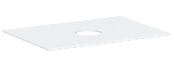 hansgrohe Xevolos E Konsole 78x55cm für Aufsatzwaschtisch mittig ohne Hahnloch weiß matt 54328700