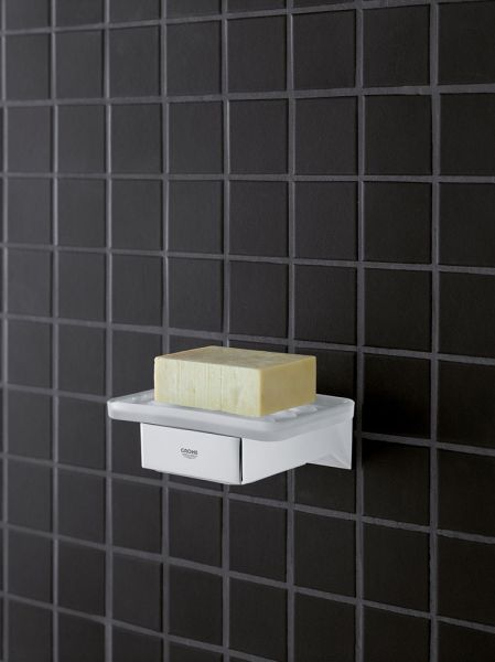 Grohe Selection Cube Halter, für Glas/Seifenschale/Seifenspender, chrom