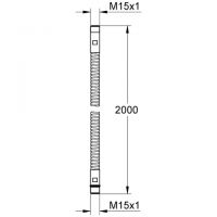 Vorschau: Grohe Brauseschlauch M15xM15 für 3-Loch Wannenkombinationen, chrom