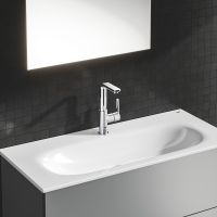 Vorschau: Grohe Lineare Wasserhahn L-Size mit Zugstangen-Ablaufgarnitur 23296001