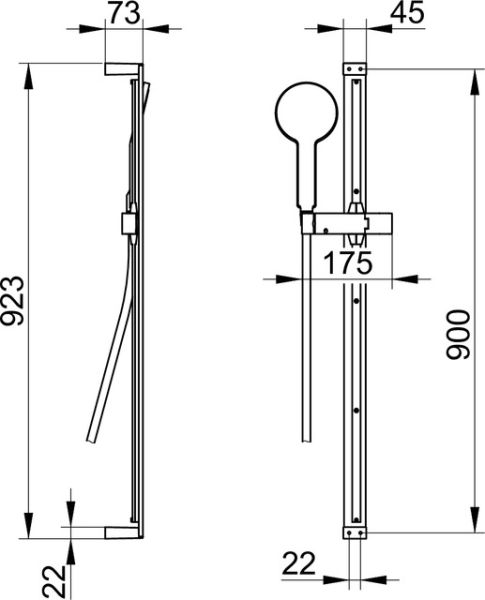 Keuco Edition 11 Brause-Set 900mm