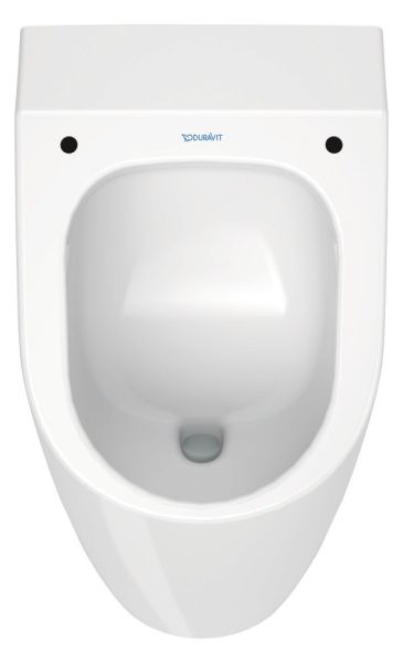 Duravit ME by Starck Urinal, rimless für Deckel, Zulauf hinten