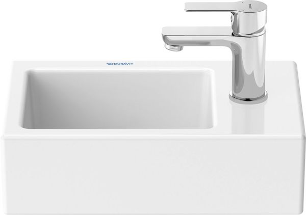 Duravit Vero Air Handwaschbecken 38x25cm, mit 1 Hahnloch rechts, ohne Überlauf, weiß 07243800001