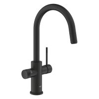 Grohe Blue 2.0 5-in-1-Armatur, C-Auslauf, ausziehbar, phantom black 104424KF01
